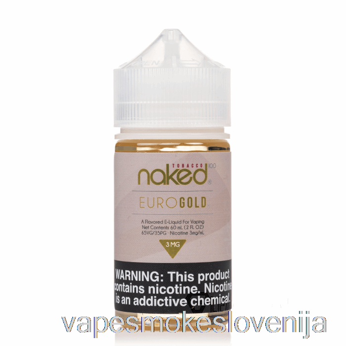 Vape Slovenija Euro Gold - Naked 100 Tobak - 60ml 12mg